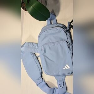 adidas Essentials Sling Small Crossbody Bag Unisex Blue Dawn